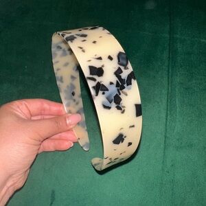 Black and Cream Patterned Headband